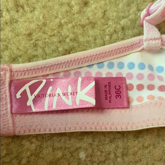 SOLD VS Pink Polka Dot Multi-way Bra 36C - Picture 6 of 6